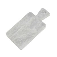 Marble cutting serving board with handle, cheese board marble for kitchen