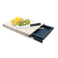 2020 New design Non-slip Wheat Straw Multifunction knife Set With vegetable Kitchen chopping Cutting board set