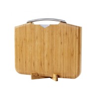 Top quality Bamboo Wood Cutting Board& Kitchen Chopping Board with Stainless steel handle