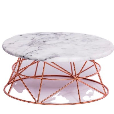 Nordic Marble Serving Cake Stand Tray for Hotel Living Room Decorations