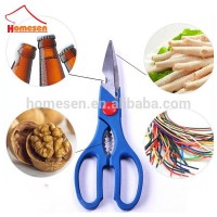 yangjiang wholesale professional stainless steel kitchen scissor, vegetables cutting plastic german scissors